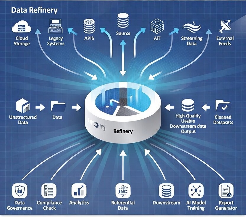 Healthcare clinical environment visual representing downstream-ready data operations.
